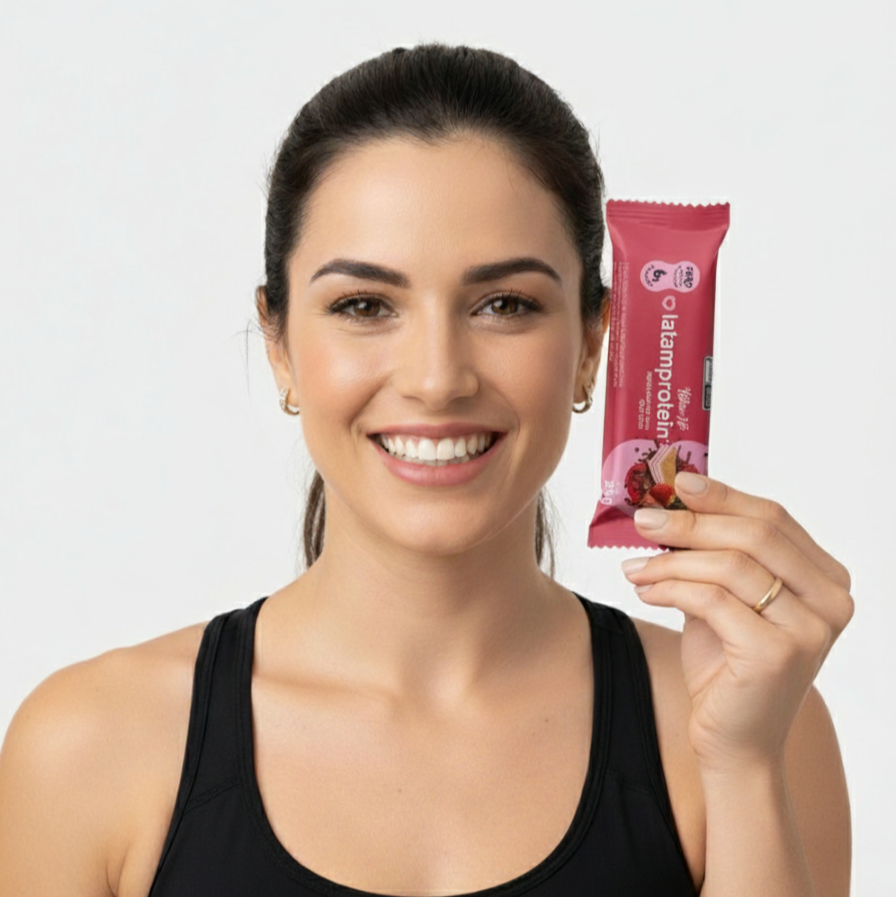 Wafer de Morango e Whey Protein Zero 25g