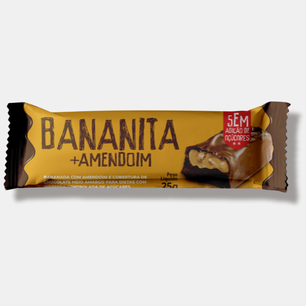 Bananita c/ Amendoim e Chocolate Zero 25g