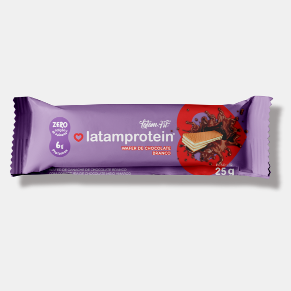 Wafer de Ganache de Chocolate e Whey Protein Zero 25g