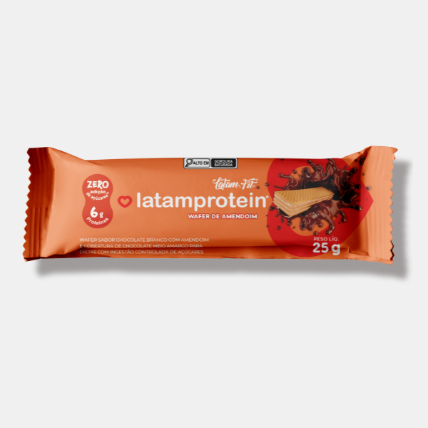 Wafer de Amendoim e Whey Protein Zero 25g